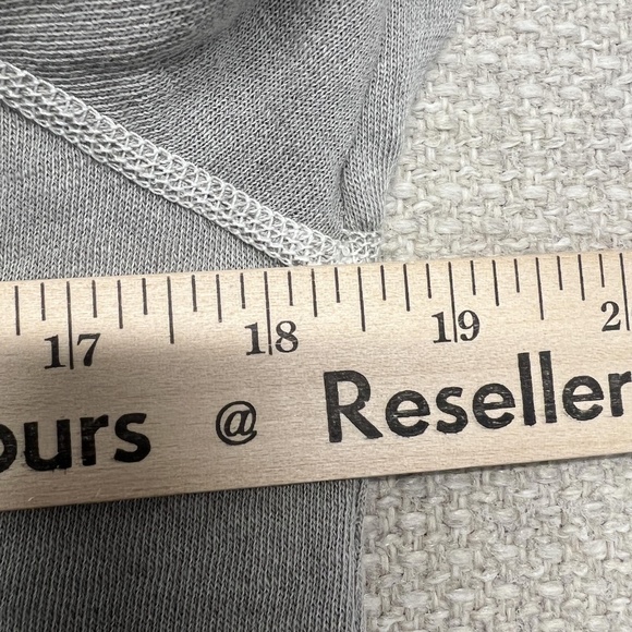 James Perse Hoodie Womens 2 Gray Full Zip 100% Cotton Made USA Sweatshirt Terry - Picture 11 of 13